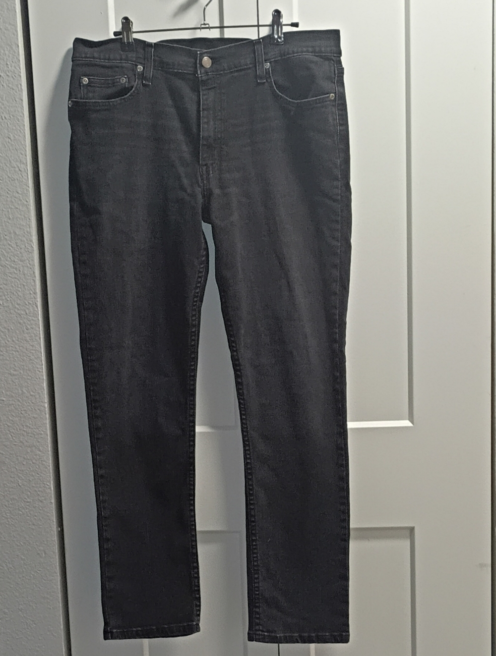 George Black Jeans Waistband Label with White Logo